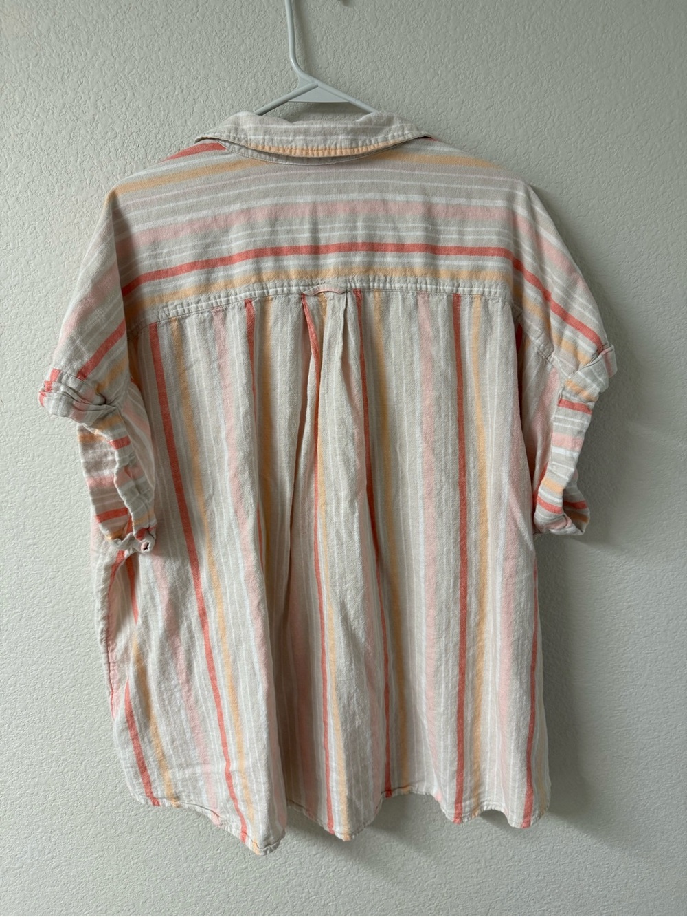 Terra & Sky Peach and Cream Striped Knit Top - Picture 5 of 5